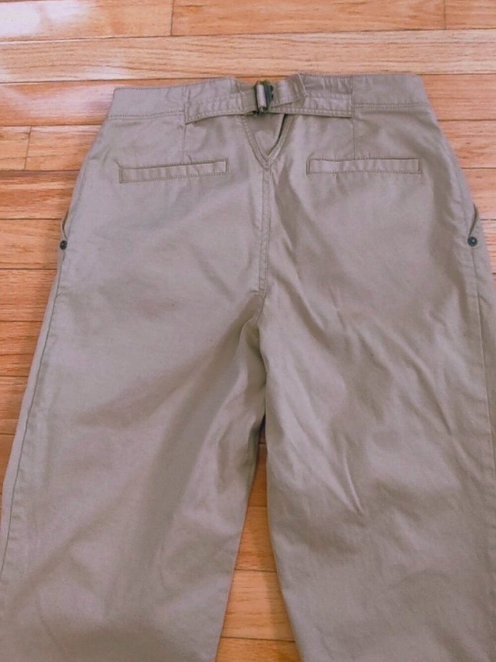 Burberry Brit pleated khaki straight leg chino pants sz 2 w/COA - Picture 4 of 7